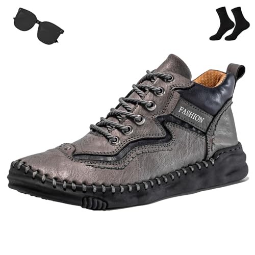 Vilobel Safety Toe Work Boots, Men's Orthopedic Safety Work Shoes - Safety Toe, Arch Support, Non Slip Safety Footwear for Construction & Outdoor