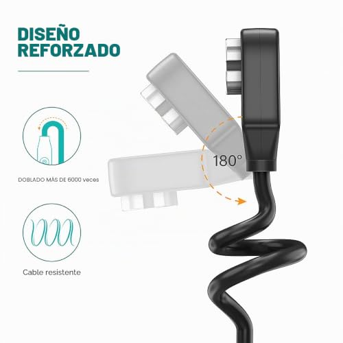 Miniatura 3 de Tusita Magnética Cargador Compatible Con Aftershokz Aeropex, Shokz Opencomm, Openrun Pro, Openrun Pro Mini, Openrun, Openrun Mini - 1m