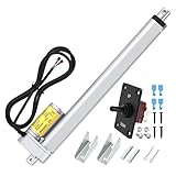 RVMARINEPAT Electric Actuator 12V 12 Inch Stroke, 330lb Heavy Duty Linear Actuator Lift, High Speed Linear Actuator 12V 10mm/s with Control Box, Ideal for Automotive Home