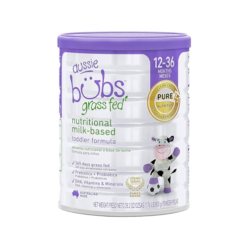 Image of Bubs Grass Fed Nutritional Milk-Based Toddler Formula, Made with Non-GMO Cow's Milk, for Kids 12-36 months, 28.2 oz