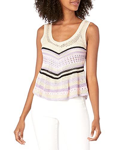 Bcbgeneration Women's Sweater Knit Peplum Top, Multi, Medium #TOP26