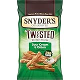 Snyder's of Hanover, Sour Cream & Onion Twisted Pretzel Sticks, 12 Oz Bag