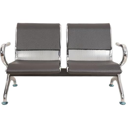 Kay2K Two Seater Waiting Room Chair Black