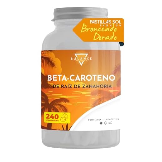 ACELERADOR BRONCEADO - 240 COMPRIMIDOS (Suministro para 8 Meses) | Betacaroteno Capsulas Bronceado | Betacaroteno para un Bronceado Fuerte, de Extracto de Zanahoria | 100% natural