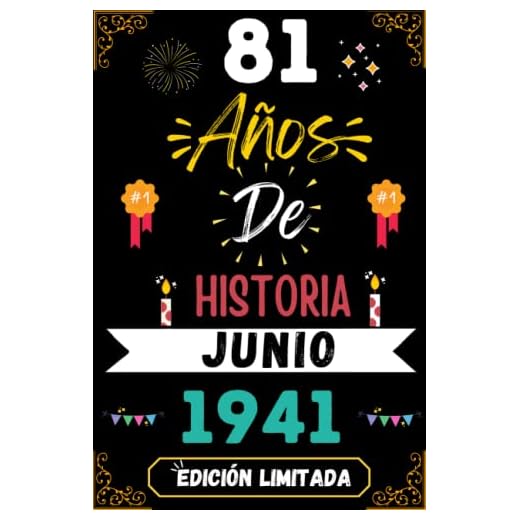 CUADERNO, 81 AÑOS DE HISTORIA JUNIO 1941 EDICIÓN LIMITADA: Regalo de 81 cumpleaños para mujeres y hombres, ideas de 81 cumpleaños... un cumpleaños... ... regalo de 81 cumpleaños para él/ella.