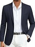 COOFANDY Men’s Casual Blazer Jacket Slim Fit Sport Coat Fashion Suit Blazer Dark Blue, M