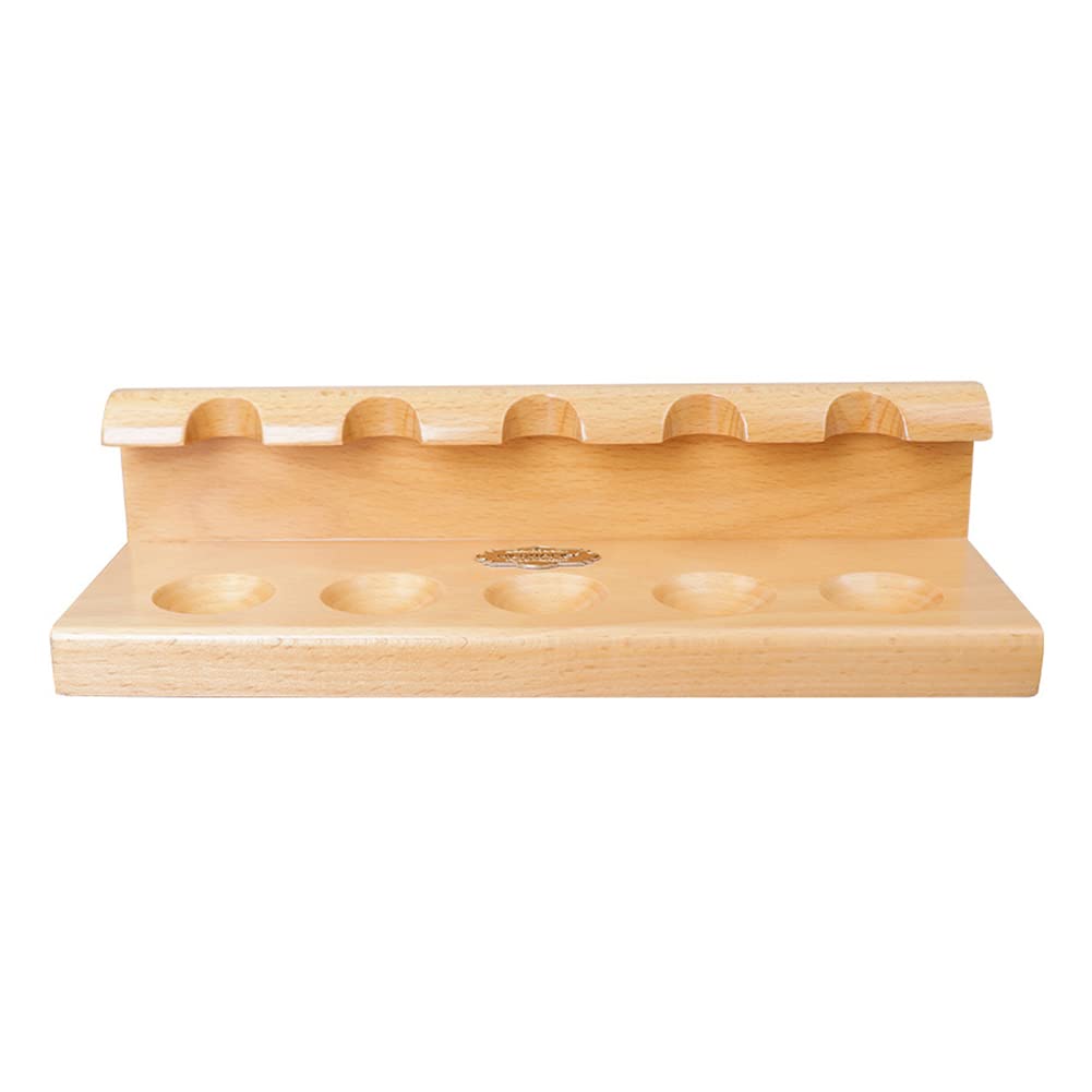 Yxzn Smoking Pipe Accessories Wooden Tobacco Stand Pipe Display Rack Beech For 5 Tobacco Pipes Rack Gift (Color6)