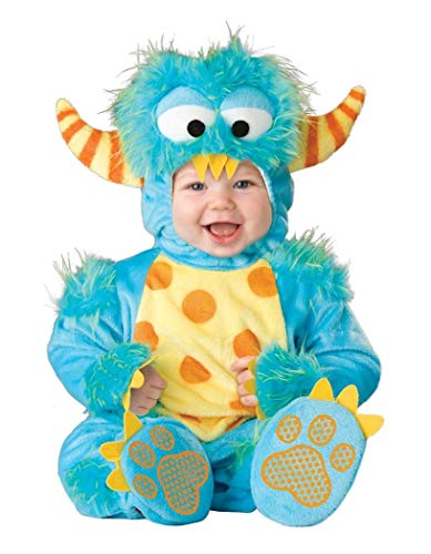 Fun World Lil Characters Unisex-Baby Infant Monster Costume, Blue/Yellow/Orange, Large (18-24m)