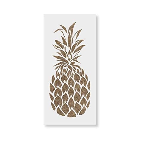 Pineapple Stencil - Pineapple Design, Large Stencil, Stencils for Fence, Pineapple Wall, Fruit Stencil Cover