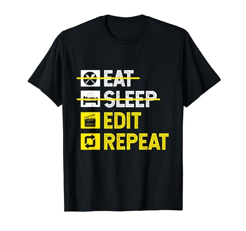 Eat Sleep Edit Repeat T-Shirt