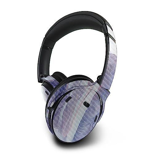 Image of MightySkins Carbon Fiber Skin Compatible with Bose QuietComfort 45 Headphones Whirlwind | Protective, Durable Textured Carbon Fiber Finish | Easy to Apply | Made in The USA