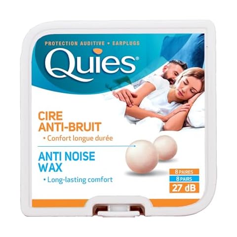 Quies Wax Ear Plugs - 5 Packs of 8 Cover