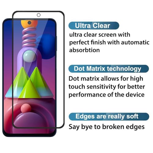 Image of Tempered Glass Protector for Samsung Galaxy M51 /M62 /F62 /A71 /Note 10 Lite /S10 Lite - Premium HD Clarity