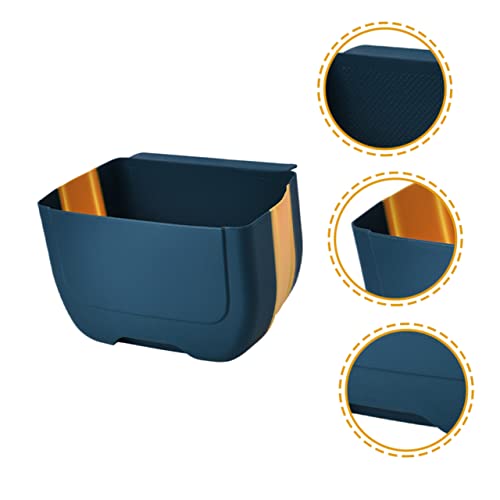 Caneca de basura plegable colgante para cocina azul miniatura 2