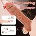 New Soft H-6.5 Inch Big Realistic Sleeve Extender Sheath for Men Male Enhancement Extension Sleeve Brown 432051