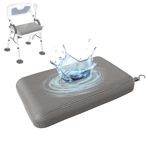Fasjloctavty Shower Seat Cushion with Non-Slip Silicone Bottom