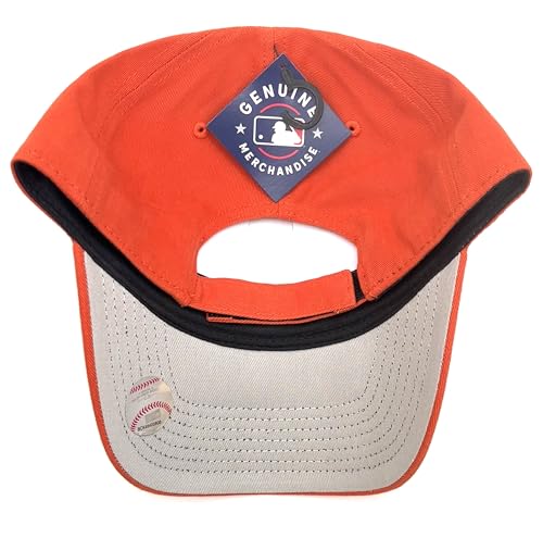 Gorra béisbol juvenil ajustable naranja con logo miniatura 6