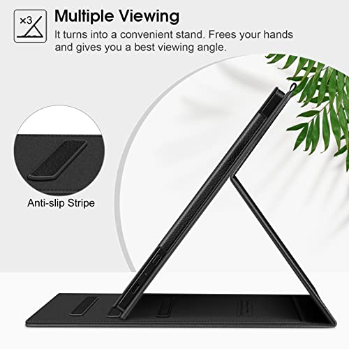 Fintie Flip Case For Kobo Elipsa (2021 Release) - Slim Vertical Multi-Angle Viewing Stand Cover With Auto Sleep/Wake For 10.3" Kobo Elipsa Ereader, Black #TOP4