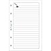 Exacompta 28215 Refill Hojas Notas organizador para Exatime 21 32 Hojas Blancas