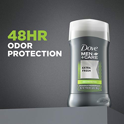 Dove Men+Care Deodorant Stick Aluminum Free With 48-Hour Protection Extra Fresh Deodorant For Men With Vitamin E And Triple Action Moisturizer 3 Ounce (Pack Of 4), Packaging May Vary #TOP5
