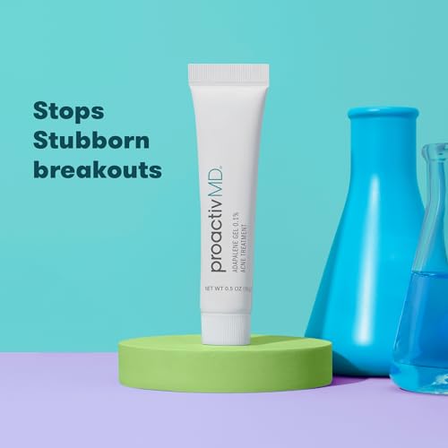 ProactivMD Adapalene Gel Acne Treatment - Prescription Strength Retinoid For Face and Body Acne, Paraben Free, .1% Solution, 0.5 oz - Image 6