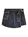 Guess Girls Denim Skort, Rinse Girl Dark Wash, 8