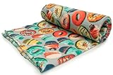 Polar Fleece DTY stoff gedruckt (250g), Donuts, 50 x 160 cm (Grau)