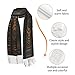 YAGEZI Ancient Egyptian Hieroglyph Soft Ladies' Scarves In Winter,Fashionable Long Shawl Scarves., Black
