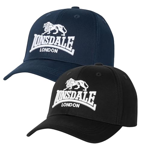 Casquette Lonsdale Wiltshire lot de 2 style unisexe réglable