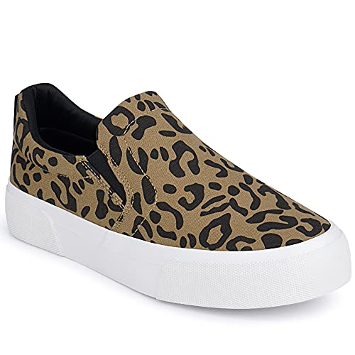 Image of JENN ARDOR Womens Slip On Sneakers Perforated /Quilted Casual Shoes Fashion Walking Flats