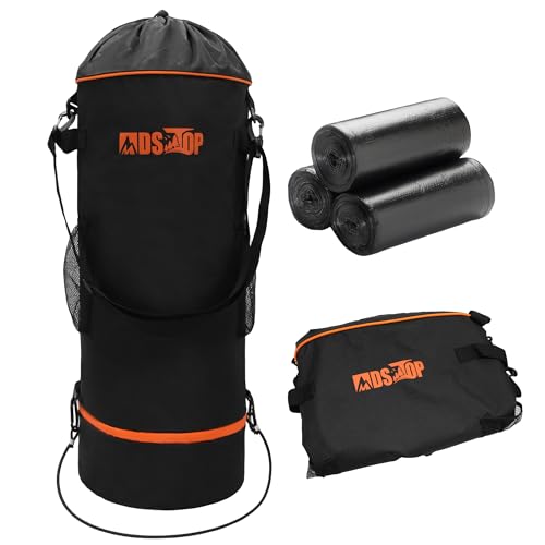 MDSTOP Portable Boat Trash Can, Reusable Boat Garbage Bag, Includes 10-13 Gallon Garbage Bag Snaps Inside, Odor & Leak Resistant, Pontoon Boat Accessories for Boating, Camping, Fishing, Kayak, RV