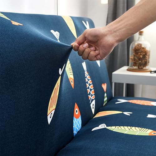 Housse de protection de canapé causeuse extensible pour futon usé - 3