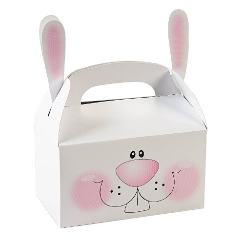 Set of 12 Adorable Easter Bunny Treat Boxes with Ears