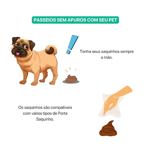 Kit 12 Rolos Saco Cata Caca Coco Pet Cachorro Gatos 180 Saquinhos