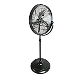 Vie Air 20' Industrial Heavy Duty Powerful and Quiet Metal High Velocity 360 Degree Tilting Pedistal Drum Fan