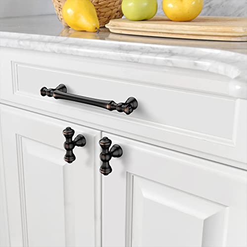 Amerdeco 20 Pack Oil Rubbed Bronze Kitchen Cabinet Knobs 2.1 Inch(53Mm) Single Hole Cabinet Handles Dresser Knobs Drawer Knobs And Pulls For Bathroom Cabinets #TOP2