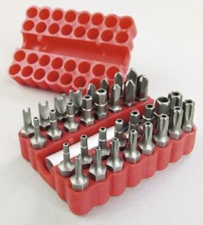 33-Piece Security Insert Screwdriver Bit Set