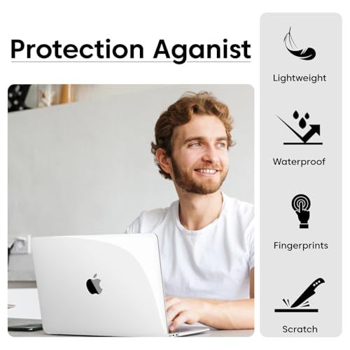 Image of Sounce Case for MacBook Air M2 A2681 13.6 inch Case Cover Plastic Hard Shell for Apple MacBook Air M2 Waterproof Case and Back Cover with TPU Keyboard Skin Cover & Screen Protector