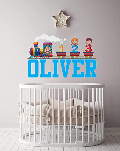 Vinilo Decorativo Infantil Tren Personalizable 20x12 in miniatura 7