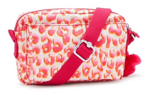 Kipling ABANU Kleine Umhängetasche, Latin Cheetah (Rot) – Ansicht 3