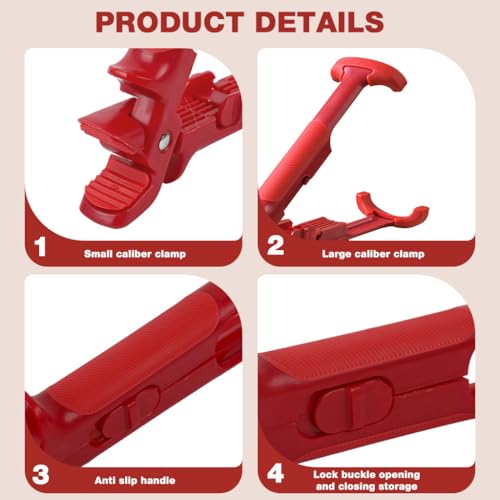 Image of Supvox Anti-Scald Bowl Clip, Heat-Resistant Pan Holder with Lock Buckle