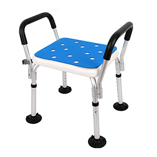 Tabouret de Douche réglable en Hauteur, siège de Bain pour Femme Enceinte avec accoudoirs, Chaise élévatrice de Baignoire, Rembourrage antidérapant, prévention des Chutes pour Personnes âgées
