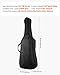 VEVOR 4/4 Full Size Cello Case, Anti-Scratch, Nylon Waterproof, Lightweight Portable Travel Carrying Bag, with Reinforced Handle, Dual Shoulder Straps, Professional Cello-Shape, for Cello, Black