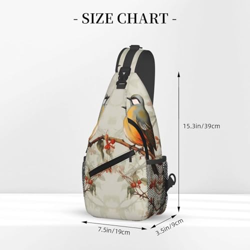 Bolso Sling para Hombres y Mujeres Negro Bolsa Cruzada miniatura 2