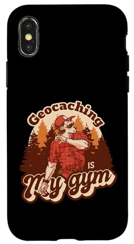 Custodia per iPhone X/XS Geocaching è il mio fitness all'aperto uomini natur