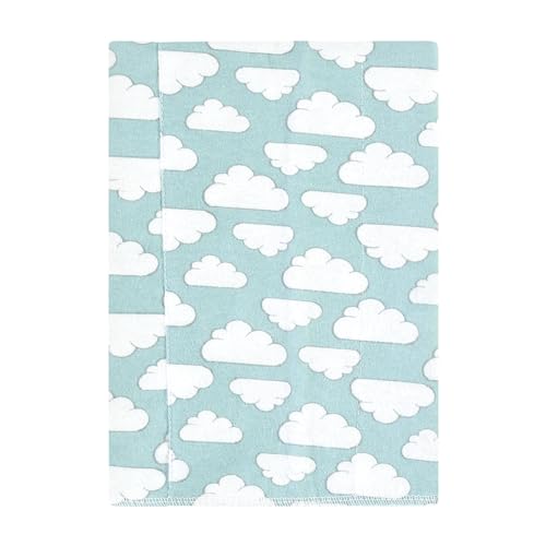 Image of Hudson Baby Unisex Baby Cotton Poly Flannel Burp Cloths, Boy New Elephant 7-Pack, One Size