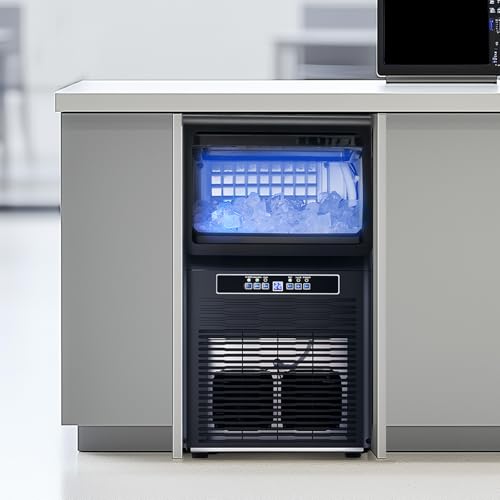 VEVOR kommerzielle Eismaschine (36,29 kg/Tag) Eisbereiter mit 5,44 kg Speicherkapazität, 36 Eiswürfel in 15 Minuten, LED-Digitalanzeige, freistehend, selbstreinigend, für Bar Büro Restaurant 9 VEVOR kommerzielle Eismaschine (36,29 kg/Tag) Eisbereiter mit 5,44 kg Speicherkapazität, 36 Eiswürfel in 15 Minuten, LED-Digitalanzeige, freistehend, selbstreinigend, für Bar Büro Restaurant