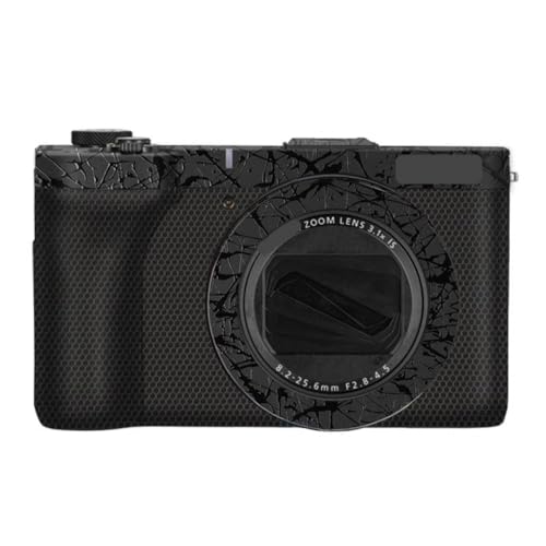 V1 傷防止カメラカバースキンステッカー に適合する Canon Powershot V1プロテクタービニールフィルムスキン保護装飾(スプラッシュウルトラブラック)