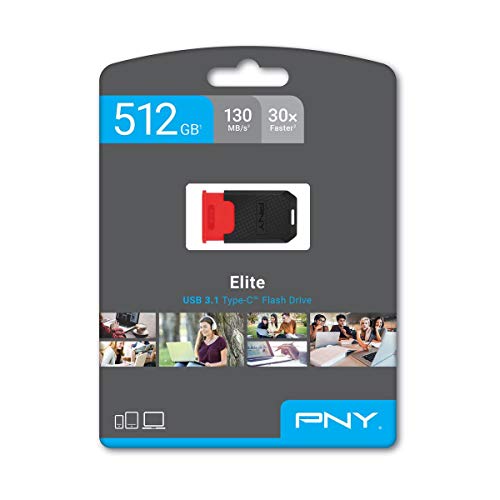 Clé USB 3.1 PNY Elite 512 Go Type-C compacte et rapide - 4