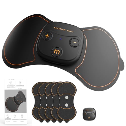 Unidad TENS inalámbrica estimuladora muscular para alivio del dolor, máquina TENS recargable para manejo del dolor, dispositivo TENS portátil para espalda, hombros, calambres, 5 almohadillas